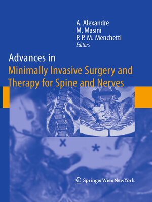 cover image of Advances in Minimally Invasive Surgery and Therapy for Spine and Nerves
